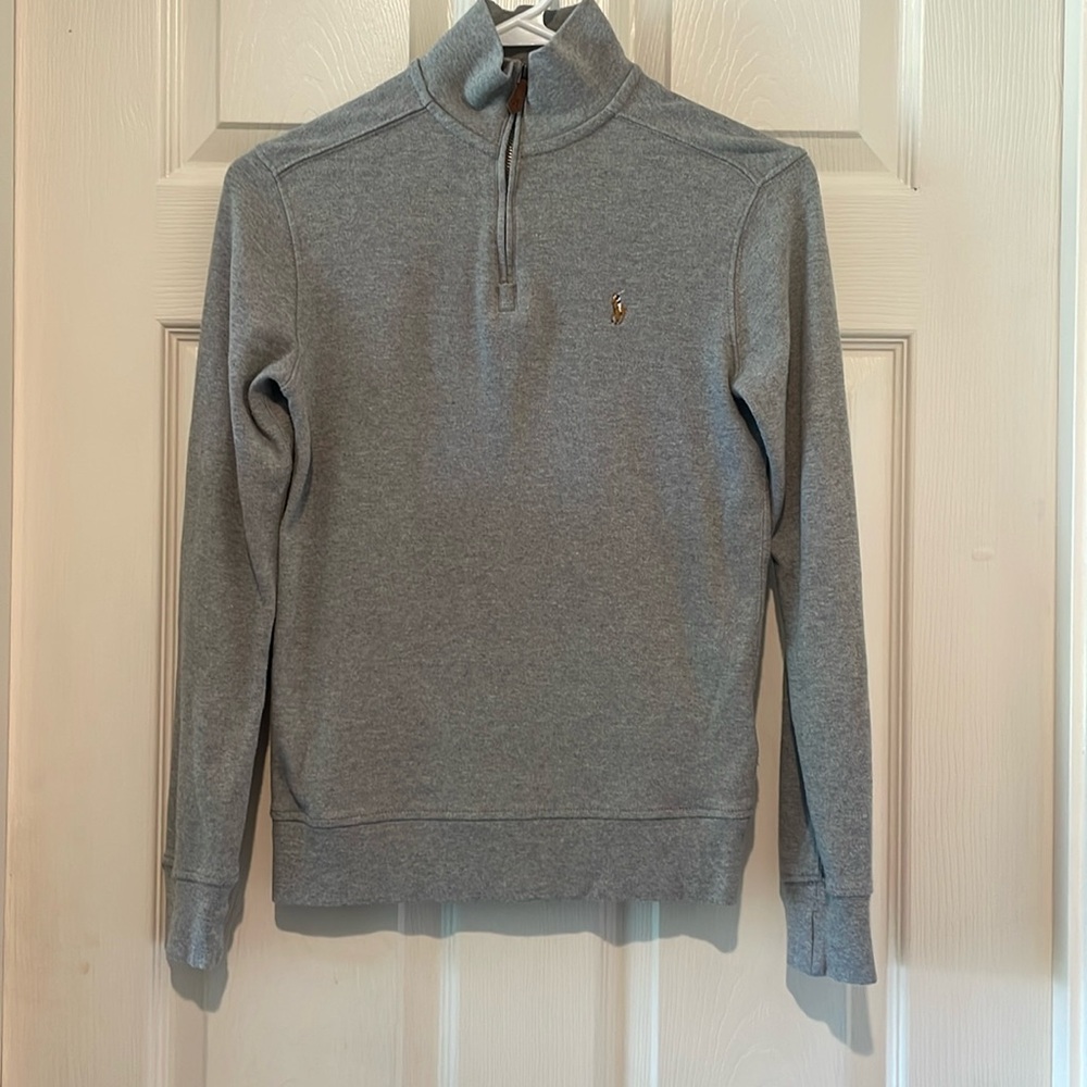 Boys Polo Ralph Lauren quarter zip pullover, size medium